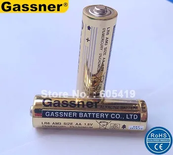 1000 бр. в партията, фабрична алкална суха батерия GASSNER 1,5 LR6 AA AM3