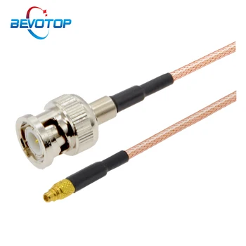 10ШТ Кабел BNC-MMCX BNC Съединители MMCX Съединители RG316 Косичка RF Коаксиален кабел за Удължаване RF Коаксиален кабел 15/30 см 50 см, 1 м
