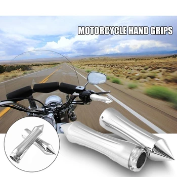 2 бр. мотоциклетни ръкохватка, алуминиев волан за мотоциклети Harley Davidson, Honda, Yamaha, Suzuki и Kawasaki Cruisers, мотори