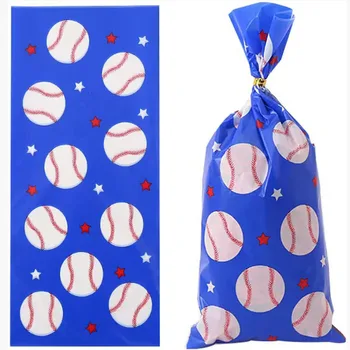 20pcs Чанти за бонбони за бейзбол партита, бейзболна тенис тема, подаръци за 