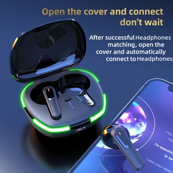 Ip4 Водоустойчиви слушалки Pro60 Безжични слушалки Бт Tws слушалки Слушалки 5.1 Бт Слушалки с led дисплей за Ios, Android, Iphone