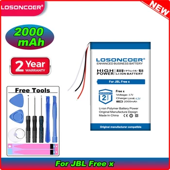 LOSONCOER 2000 mah батерия за JBL безплатно, безплатна смяна на зарядно своята практика на 3-проводный батерия GSP853450