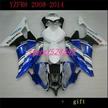 Nn-YZFR6 2008-2014 2009 Пълен Бодикит Бял Син черен за YZFR6 2012 Пълен Бодикит Аксесоари и резервни части за мотоциклети