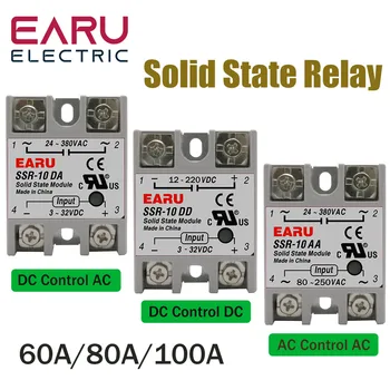 Solid state Relay модул SSR-60DA SSR-80DA SSR-100DA SSR-60AA SSR-60DD SSR 60A 80A 100A DD DA AA за тазова възпалителна болест-контрол на температурата