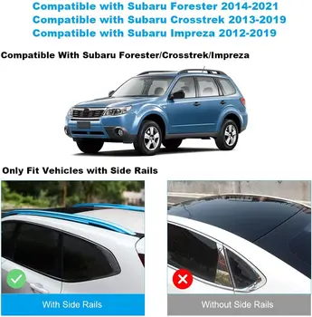 Багажник За Subaru Forest 2014-2021 Crosstrek 2013-2019 Impreza 2012-2019 Автомобили Алуминиева Греда на Багажника Багажник За Subaru Forest 2014-2021 Crosstrek 2013-2019 Impreza 2012-2019 Автомобили Алуминиева Греда на Багажника 3