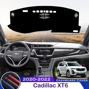 За Cadillac XT6 2020-2022 покриване на арматурното табло на автомобила, предотвращающая попадането на светлина, форма платформа, маса, предпазна подложка за арматурното табло, аксесоари за килими
