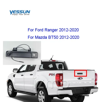Камера за обратно виждане с дръжка на задната врата FHD за Ford Ranger 2012-2020 Mazda BT50 BT-50 pro 2012-2020 автомобилна камера за обратно виждане OEM пикапи