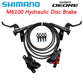 Комплект Хидравлични дискови спирачки SHIMANO DEORE M6100 със Спирачка M6100 DEORE МТБ Bike BR-Спирачните Челюсти M6100 в Събирането на