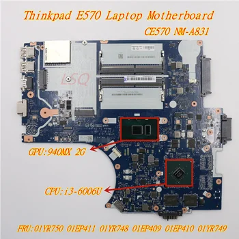 Лаптоп Lenovo Thinkpad E570 E570C Независима Графична дънна Платка i3-6006U 01YR750 01EP411 01YR748 01EP409 01EP410 01YR749