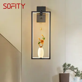 Модерен стенен лампа SOFITY, Ретро месинг Креативен Дизайн, Декорация във формата на Нефритовой Вази, стенни лампи, led Лампа за Дома, Хол, Спалня