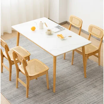Модерни столове за кухня, бамбукови трапезни столове, сплетен ротанговый стол за отдих, красива и изключително практични и модерни мебели