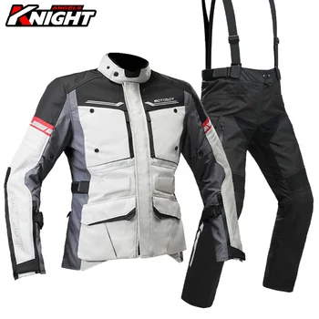 Мъжки мотоциклетът яке, ветрозащитный рали костюм за мотокрос, дрехи за пътуване, рали костюм с непромокаемой подплата.