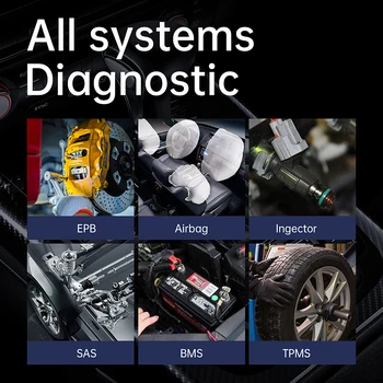 Най-добрият Скенер код ASD60 OBD2 За всички системи OBDII Диагностични Инструменти, За да Benz/За VW/За BMW С 15 Функции за Нулиране За Android/IOS Най-добрият Скенер код ASD60 OBD2 За всички системи OBDII Диагностични Инструменти, За да Benz/За VW/За BMW С 15 Функции за Нулиране За Android/IOS 3