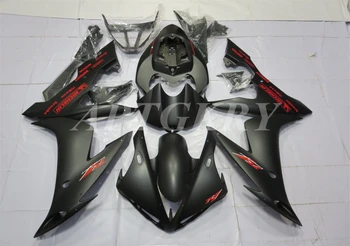 Нов Комплект Мотоциклетни обтекателей от ABS-пластмаса, Подходящ За YAMAHA YZF R1 2004 2005 2006 YZF-R1 YZF 1000R, черен, мат И Червен