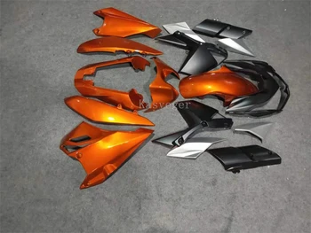 Нов комплект мотоциклетни обтекателей ABS, годни за Kawasaki Z1000 Z 1000 2010 2011 2012 2013, обичай, черен, оранжев Нов комплект мотоциклетни обтекателей ABS, годни за Kawasaki Z1000 Z 1000 2010 2011 2012 2013, обичай, черен, оранжев 2
