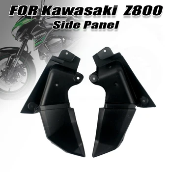 Подходящ за мотоциклет Kawasaki Z800 2013-2021 Ляв и Десен Страничния Обтекател във вътрешния Панел на предния Капак черна Част от Z 800 2013 - 2018 2014 2015