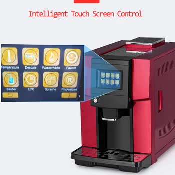 Тъчпад търговски автоматична еспресо машина с LCD дисплей за приготвяне на еспресо и кафе-машини, 19 бар, машина за приготвяне на капучино 220 1250 W, 1 бр.