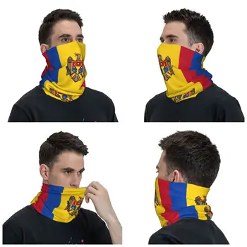 Флаг Молдова Шейная гетра Мъжки дамски UV-маска за лице на Зимната забрадка шал за туризъм Флаг Молдова Шейная гетра Мъжки дамски UV-маска за лице на Зимната забрадка шал за туризъм 1