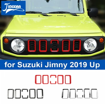 JIDIXIAN Автомобилни Предните Решетки, Декоративни Стикери върху Решетка на Радиатора за Suzuki Jimny 2019 2020 2021 2022 2023 И по-горе, Външни Аксесоари