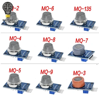 MQ-2 MQ-3 MQ-4 MQ-5 MQ-6 MQ-7 MQ-8 MQ-9 MQ-135 Модул на Датчик на Дим, на метан, пропан-бутан за Arduino Starter САМ Kit