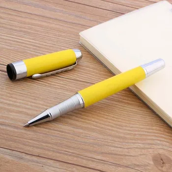 Висококачествени химикалки JinHao 250, маркови химикалки с жълти сребърни мастило, канцеларски материали за офиса, Учебни Пособия, Новост