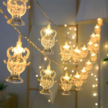 Декоративна лампа Рамадан LED Star Moon Фея String Светлина, захранван с батерии /USB Декор на спалнята отворена европа осветление на Сватбени декорации