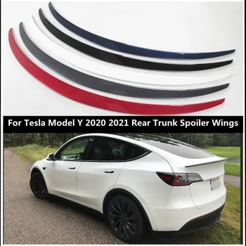 За 2020 2021 2022 Tesla Модел Y Спойлер Carbon Type Изпълнение От карбон на Задния Кант на Багажника От Въглеродни Влакна ABS Крило на Колата За Подреждане