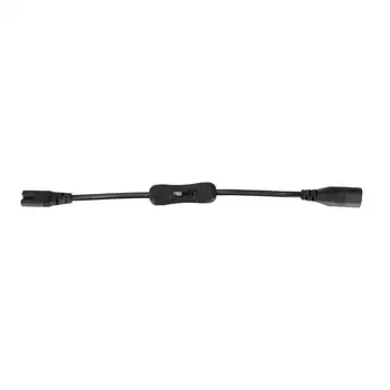 Кабел IEC 320 C8-IEC 320 C7 от мъжа към Жената, удължителен кабел за Захранване, Кабел-Адаптер с Превключвател за Настолна лампа 100-250 В 0,98 фута