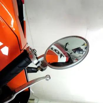 Кръгло Гише Странично огледало за Обратно виждане на Кормилото 1 двойка 7/8 инча за мотоциклет Кръгло Гише Странично огледало за Обратно виждане на Кормилото 1 двойка 7/8 инча за мотоциклет 4