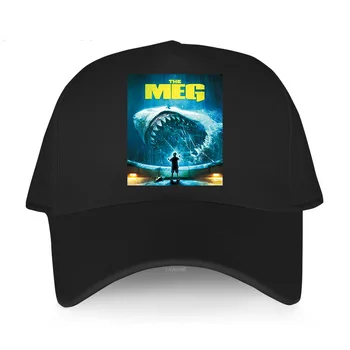 Маркови шапки за почивка, дишаща спортен капак, мъжка шапка Megalodon Shark The Meg, най-добре продаваният шапка за възрастни, луксозна шапка за улицата