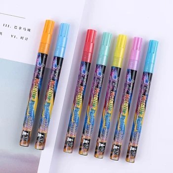 Метална цветна маркерная писалка за рисуване на графити за ръчно сметки, стационарен маркер-маркер за художествени материали, набор от дропшиппинг