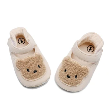 Пролетно-есенна мода детски обувки, изработени от памук с анимационни принтом, детска устойчива на плъзгане удобни ежедневни обувки