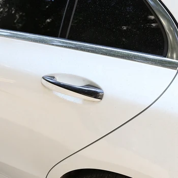 Стикер върху дръжката на вратата от въглеродни влакна ABS за Mercedes Benz C Class W205 GLC X253 E Class W213 Автомобилни Аксесоари Стикер върху дръжката на вратата от въглеродни влакна ABS за Mercedes Benz C Class W205 GLC X253 E Class W213 Автомобилни Аксесоари 2